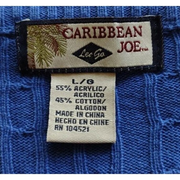 Caribbean Joe Sweater Womens Large Button Up Long Sleeve Casual - Picture 3 of 11